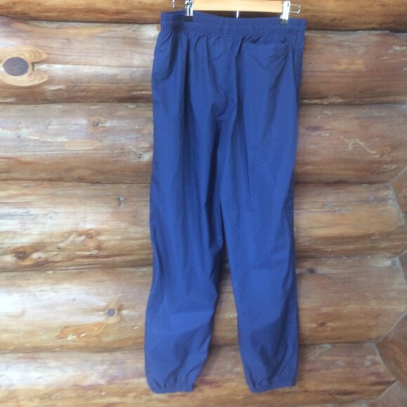 GAP Blue High Rise Nylon Retro Activewear Pull-on Outdoor Joggers Size Large - Picture 2 of 4